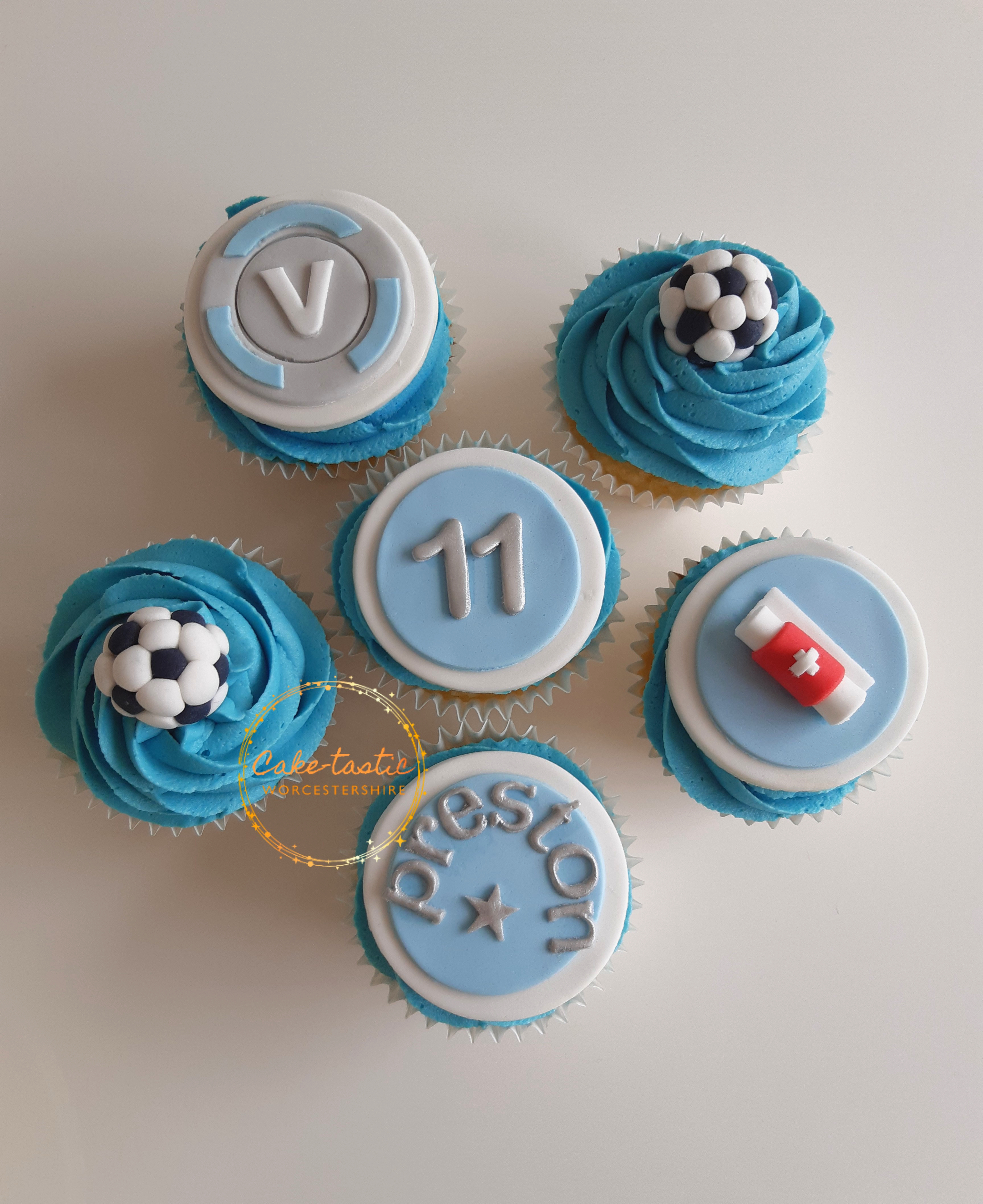 Fortnite and Football Cupcakes