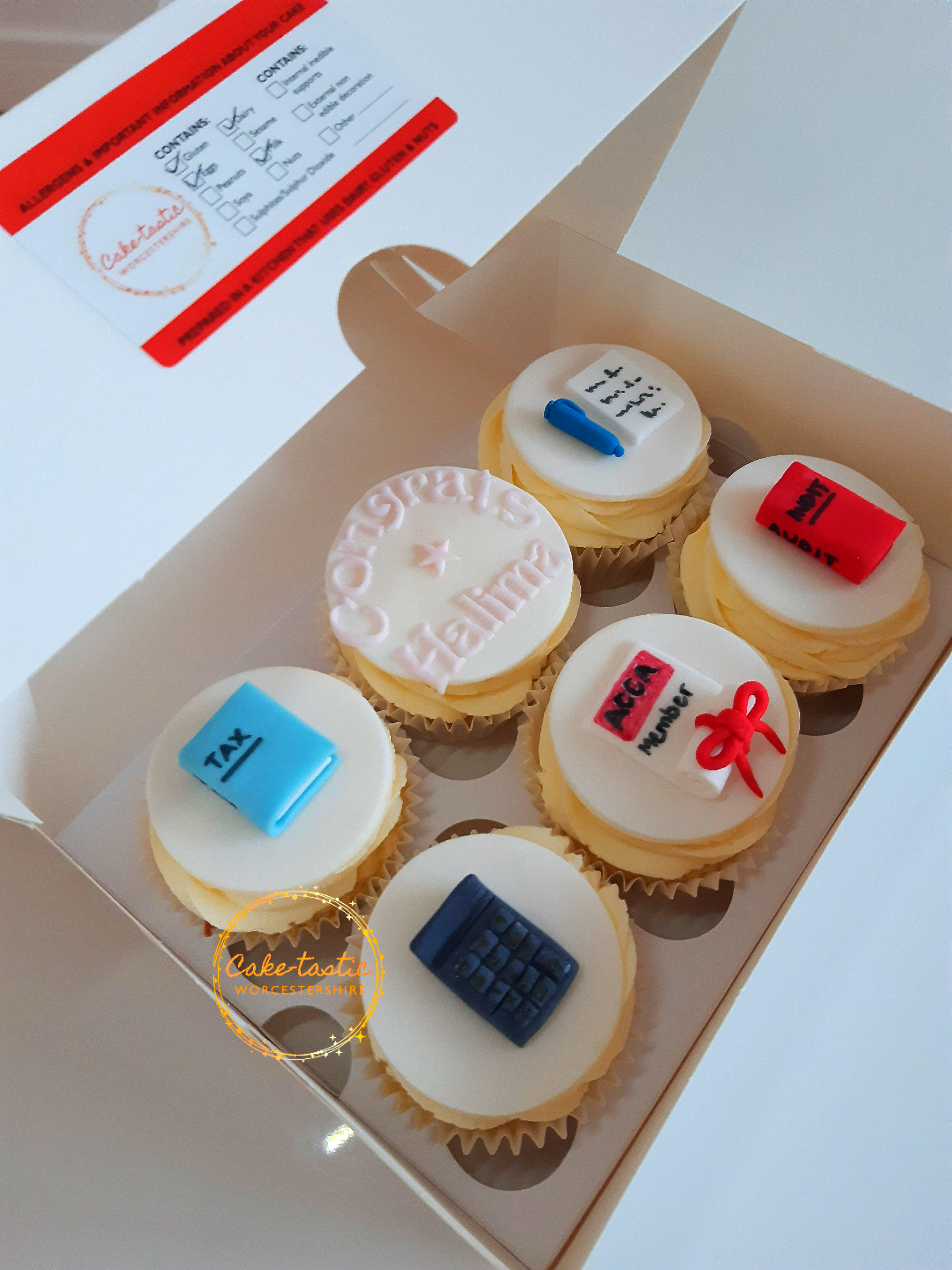 Accountancy themed Cupcakes