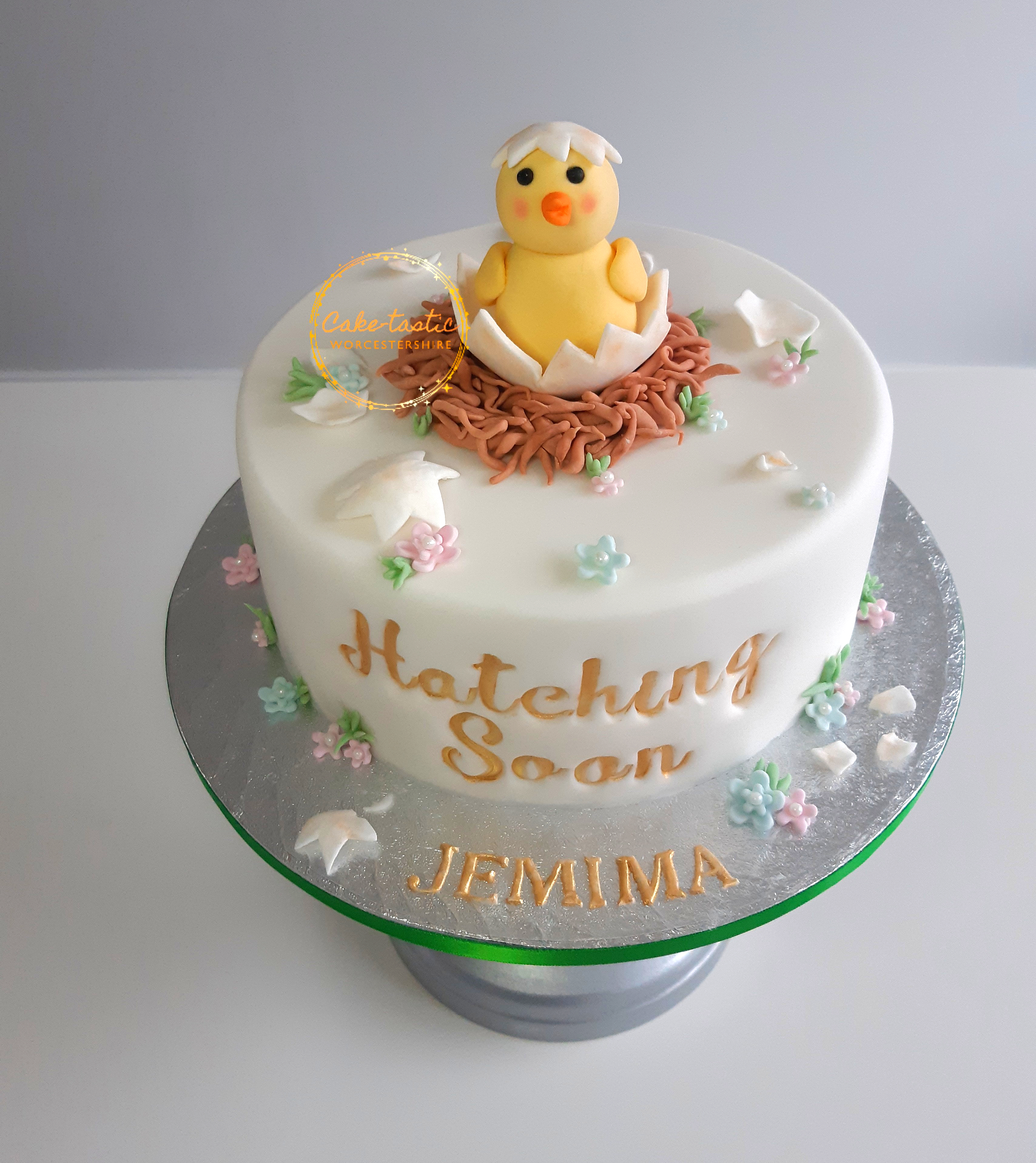 Baby Shower Chick Cake