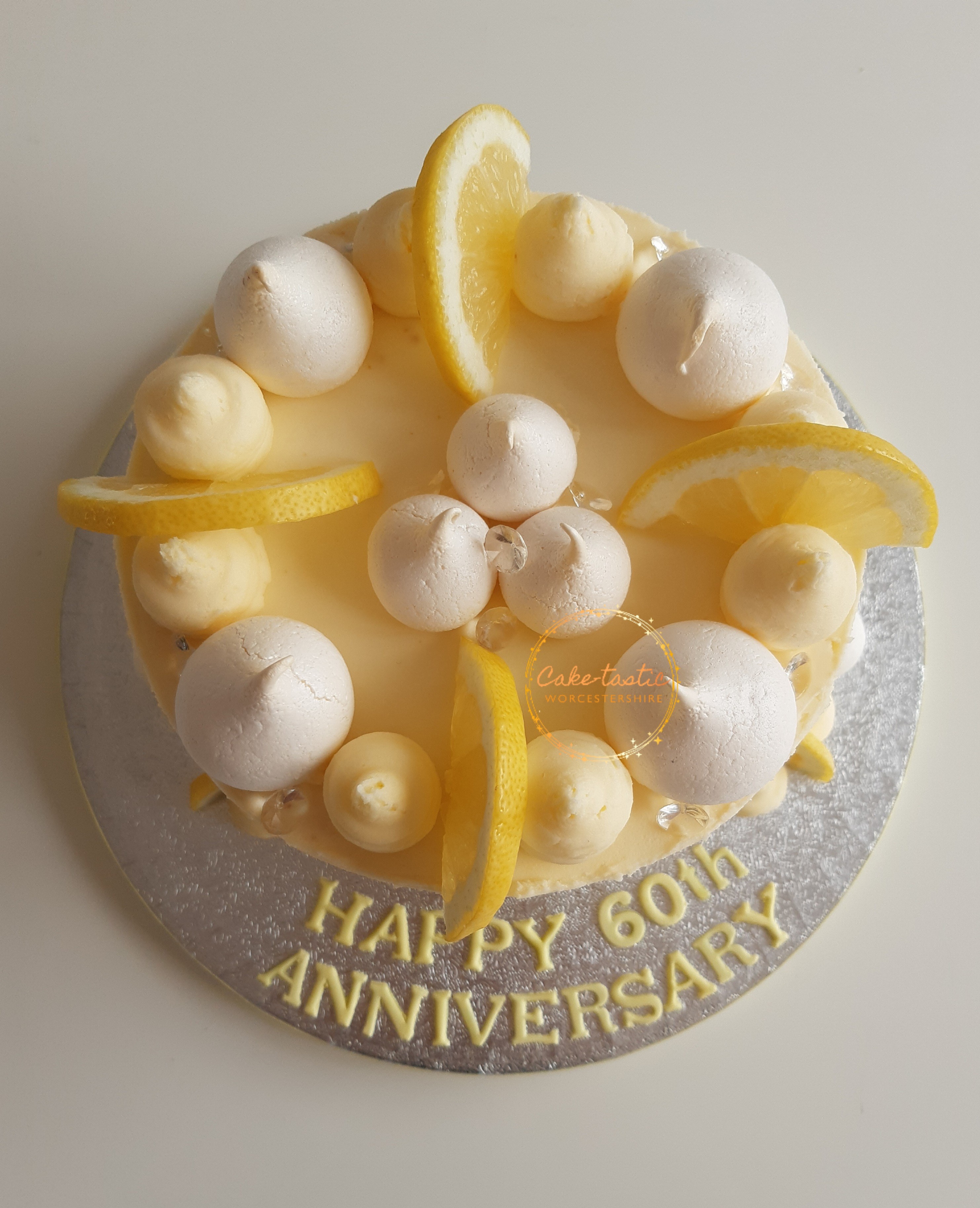 Lemon Meringue Anniversary Cake