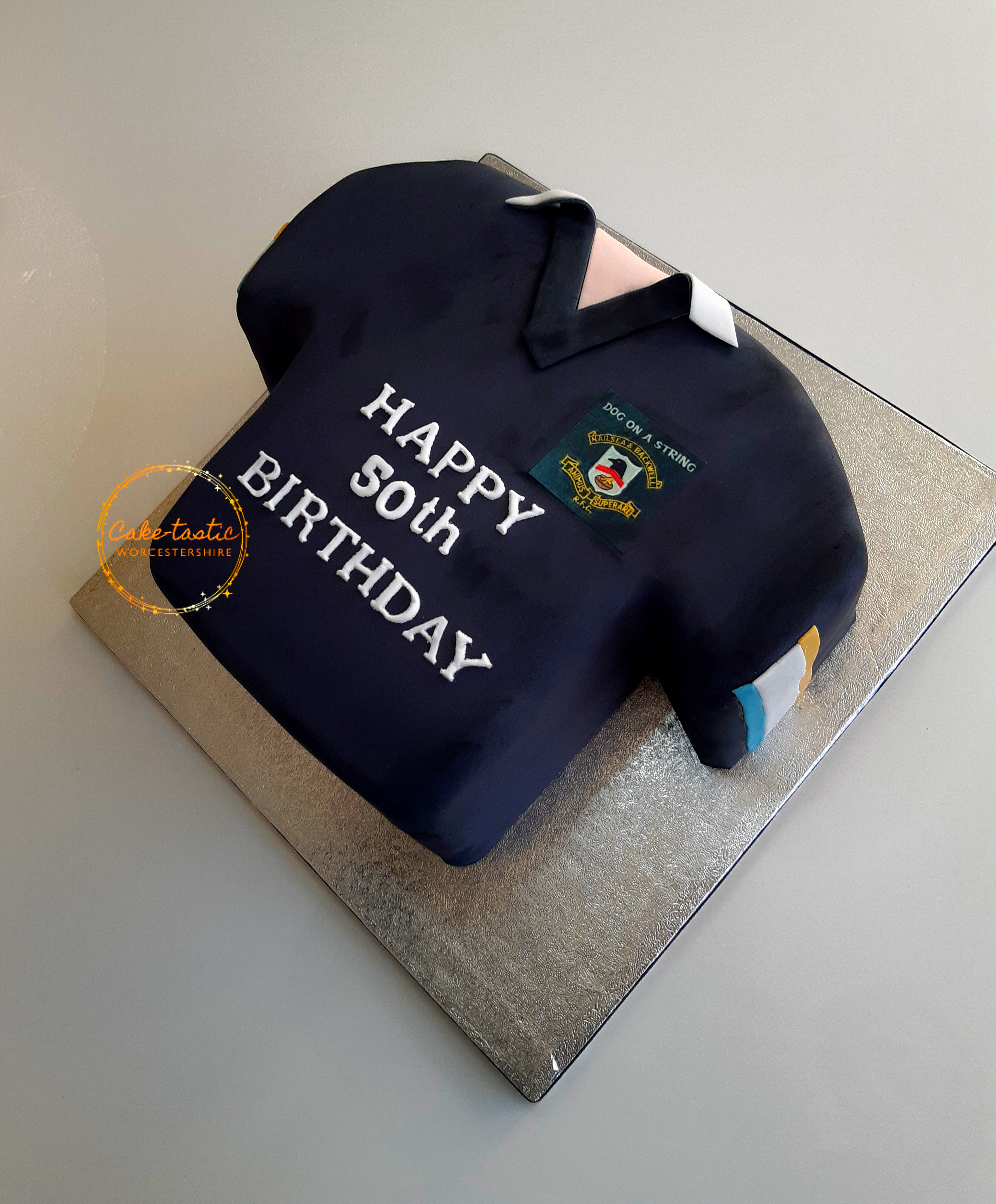 Rugby Shirt Cake