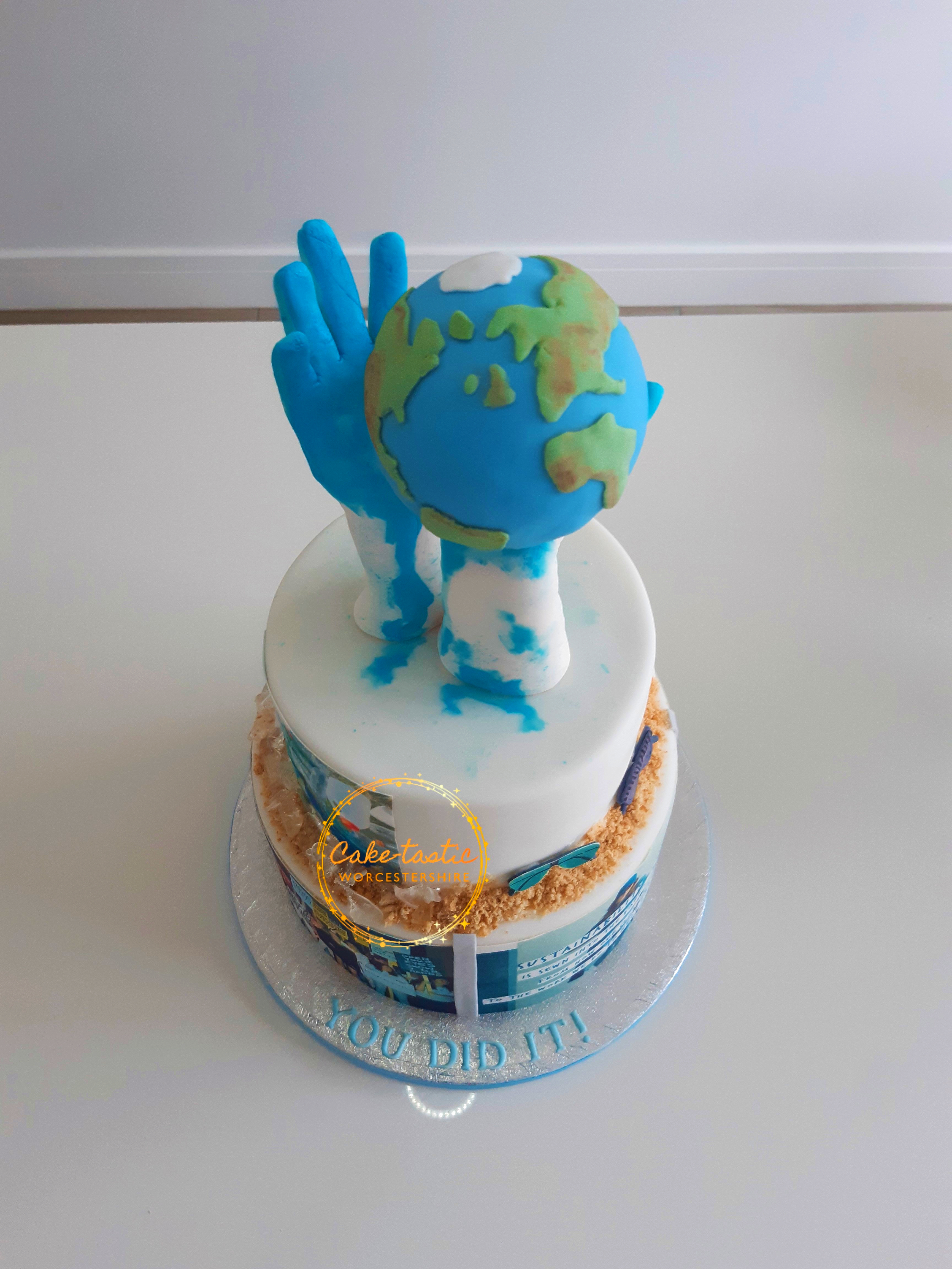 World in your hands cake