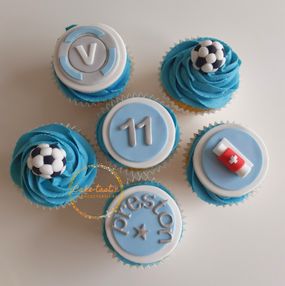 Fortnite and Football Cupcakes