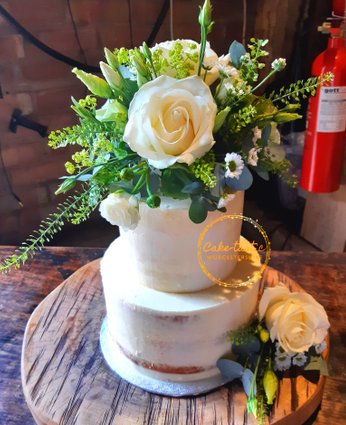 Semi-Naked Wedding Cake | Two Tier Wedding Cake | Worcestershire Wedding | Cotswold Wedding Cake | Rustic Wedding Cake | Natural Wedding Cake | Simple Wedding Cake | Wedding Cake Designer | Classic Wedding Cake | Worcestershire Wedding Cakes | Buttercream Wedding Cake | Wedding Cakemaker