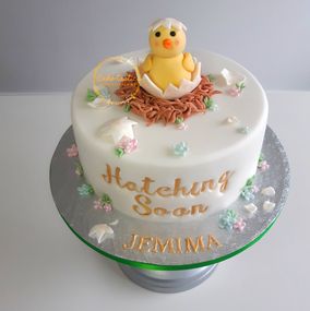 Baby Shower Chick Cake
