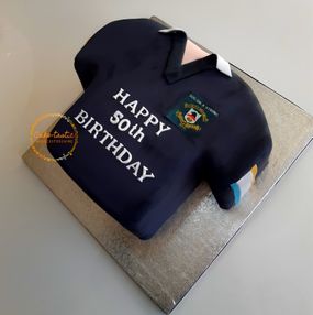 Rugby Shirt Cake